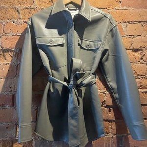 Artizia Vegan Leather Ava Jacket 2XS